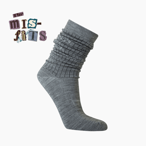 Lamington Merino Wool Socks in grey, made in New Zealand.