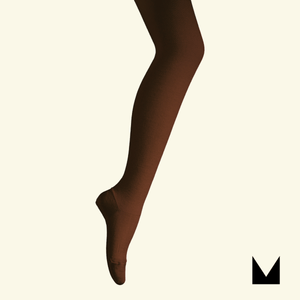 MOSEY | Merino Wool Textured Knit Tights | Woman | Mocha