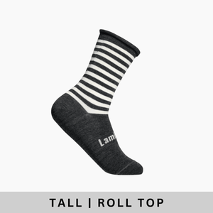 Merino Wool Roll Top Crew Socks | MAN | Piha