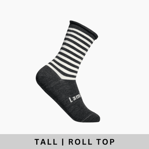 Merino Wool Roll Top Crew Socks | MAN | Piha