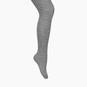 Merino Wool Cable Tights | BABY + CHILD | Light Grey Marle