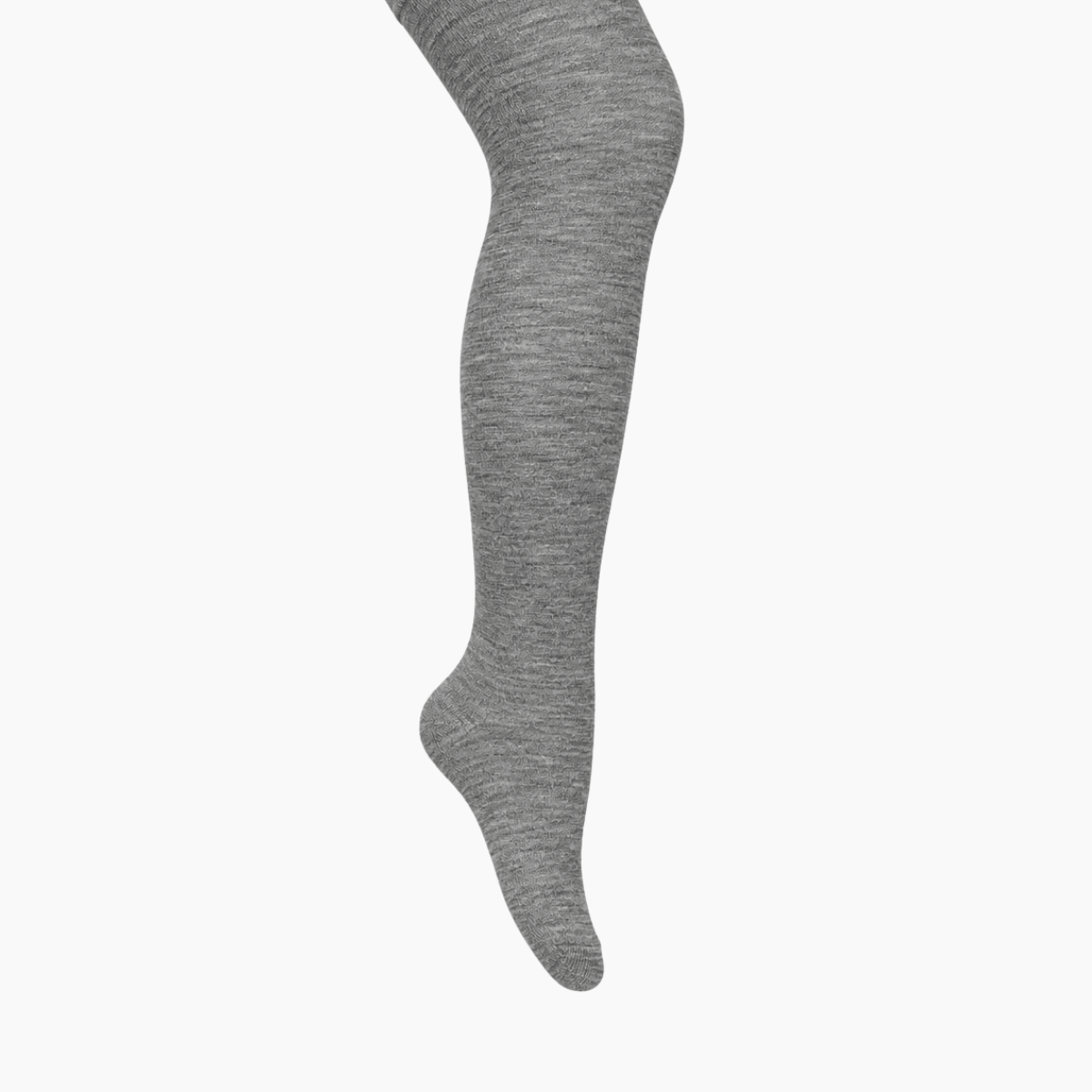 Merino Wool Flat Knit Essential Tights | CHILD | Grey