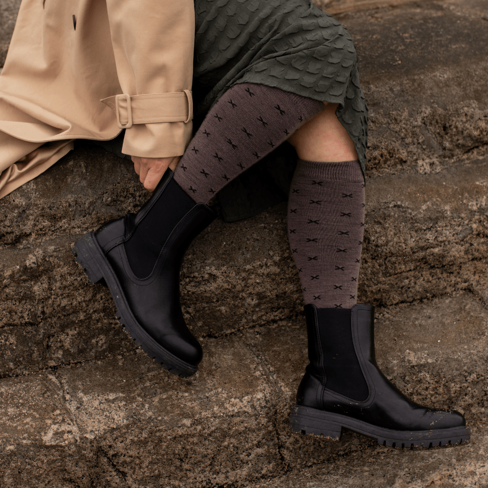 Merino Wool Knee High Socks | WOMAN | Driftwood