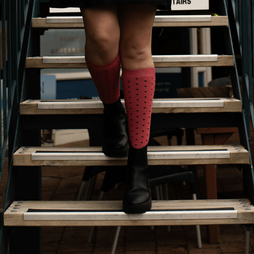 Merino Wool Knee High Socks | WOMAN | Watermelon