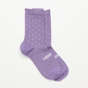 merino wool crew socks child purple nz