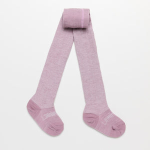 Merino Wool Textured Knit Tights | BABY | Lilac