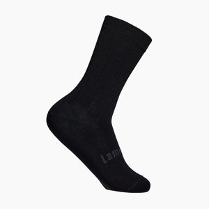 Black Mens merino wool crew socks by Lamington NZ