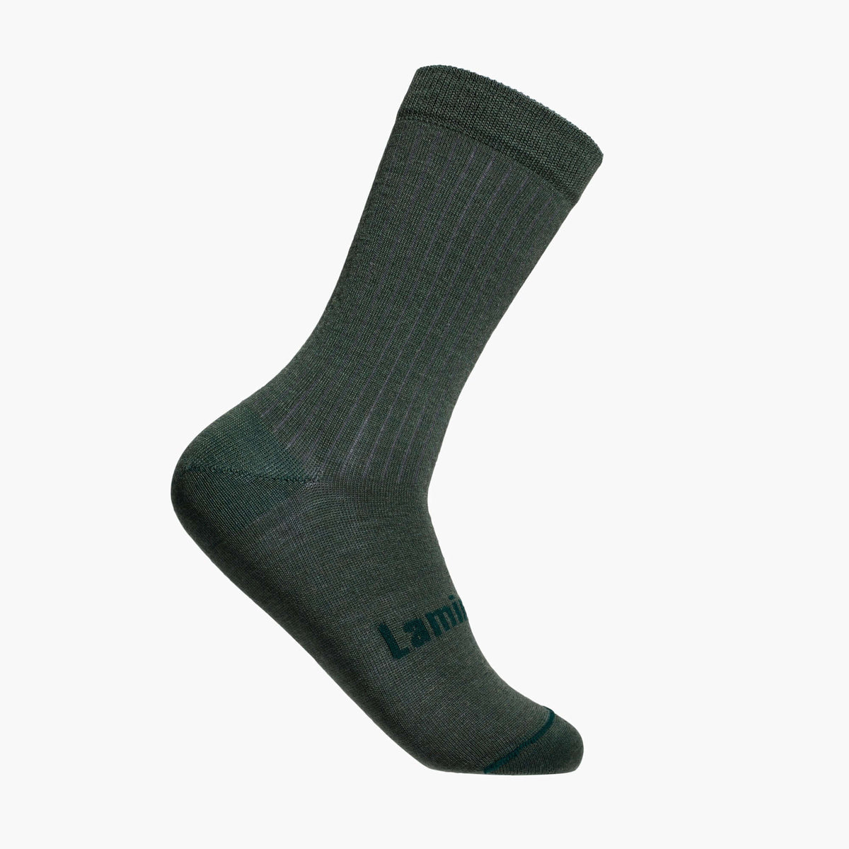 Merino Wool Crew Socks in deep mossy green by Tuatara, designed for everyday comfort and timeless style.