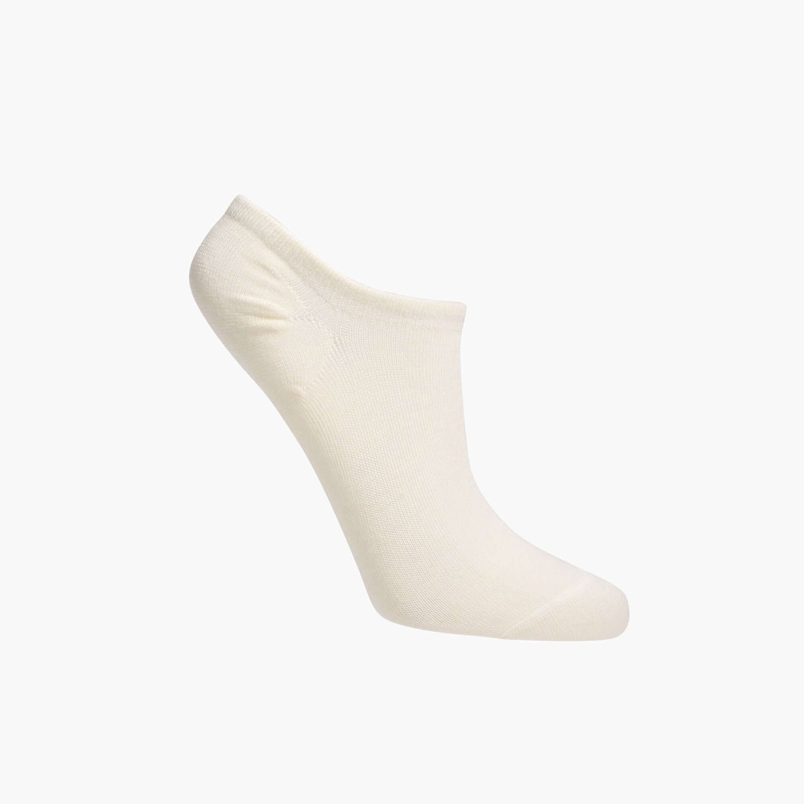 cream Merino wool sneaker socks for women