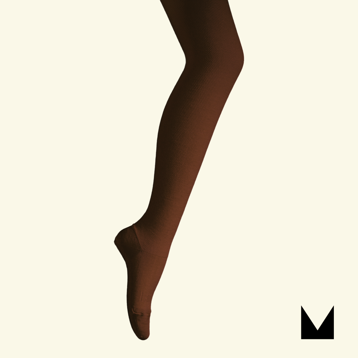 MOSEY | Merino Wool Textured Knit Tights | Woman | Mocha