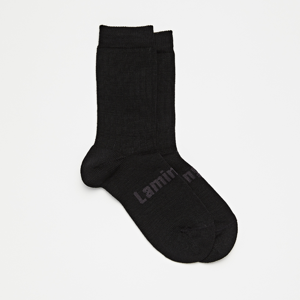 merino wool rib crew socks child school black nz
