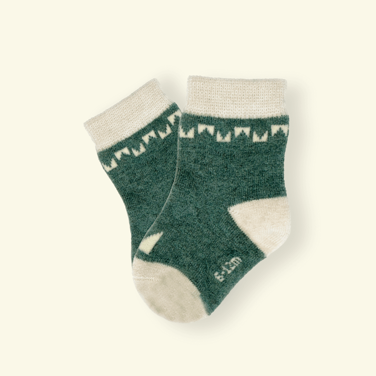 Merino Wool Baby Socks in Rook, featuring a cozy design and comfortable fit for babies.