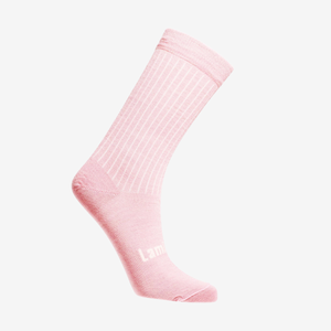 blush pink merino wool crew socks for women nz