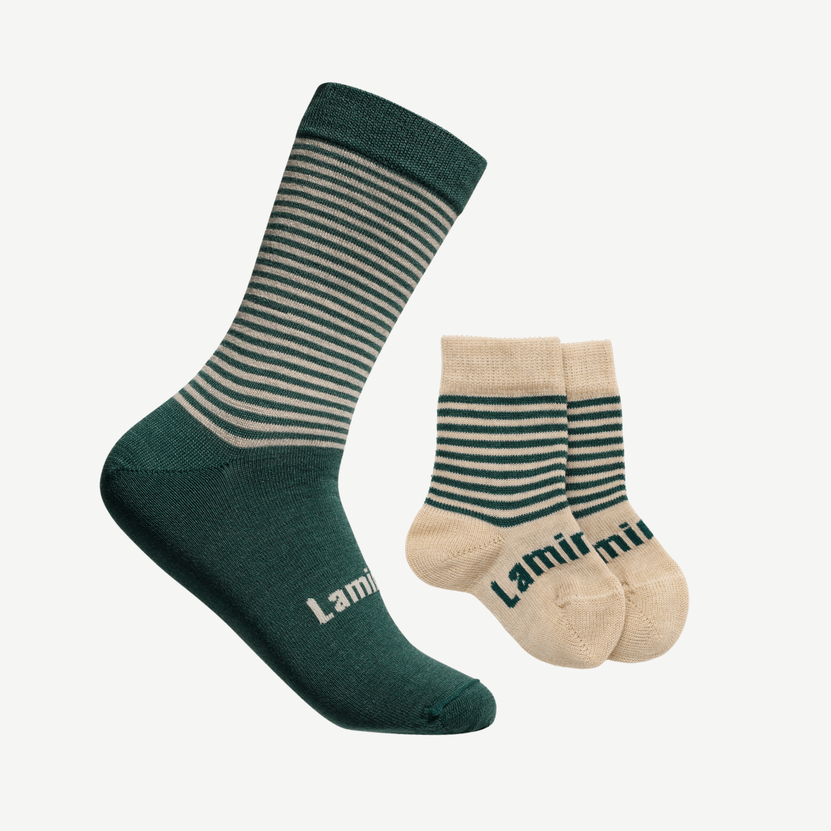 dad and baby blue merino wool sock set nz