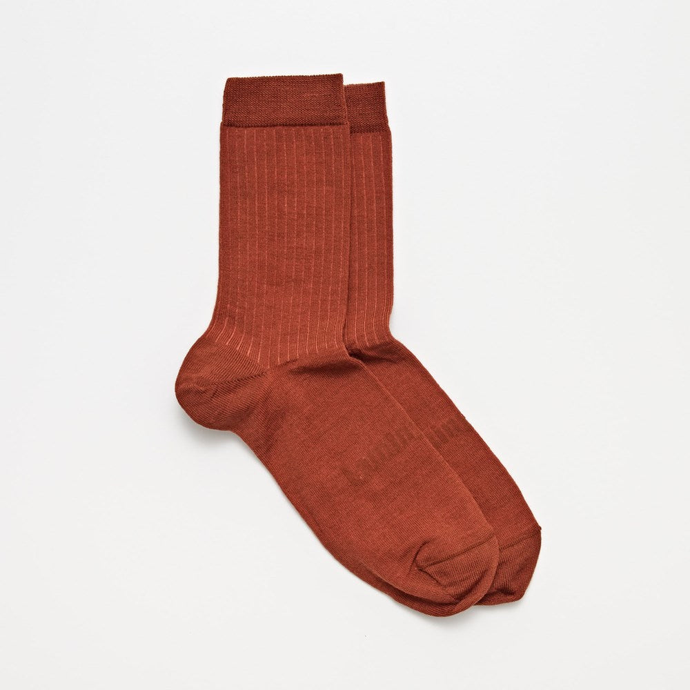 rust coloured merino wool socks for women nz