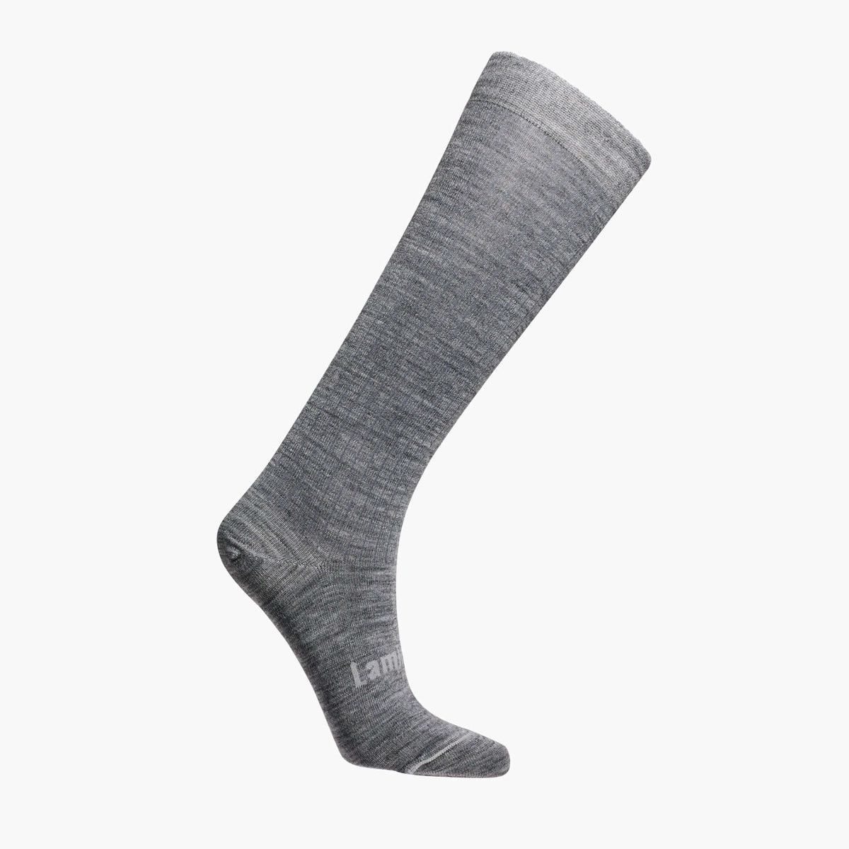 Merino Wool Knee High Socks for Children in Grey, part of the Essential Collection, perfect for school and casual wear.